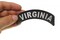 50 State Patch Set, Small Embroidered Rocker Patches (Iron-On or Sew-On), All 50 United States Patches, 4" x 1.75" Arch